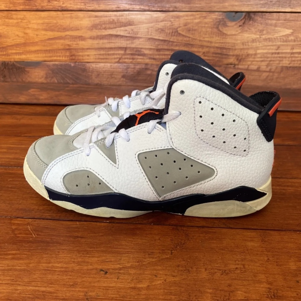 Jordan 6 Retro Tinker Shoes White Infrared Grey Youth‎ Size 3Y